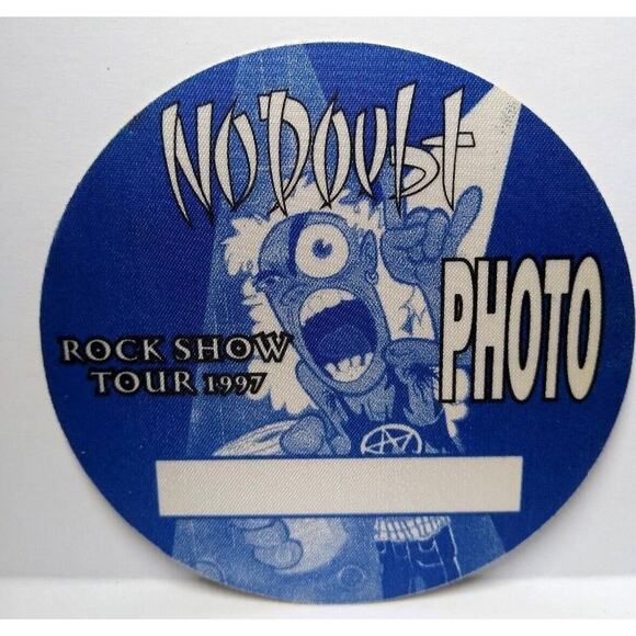 No Doubt Backstage Pass 1997 Rock Show Tour Cloth Fabric Original Pop Rock - Picture 1 of 1